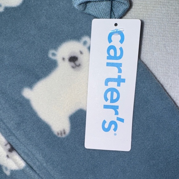 Carter's Gray Polar Bear Footie - Picture 3 of 6